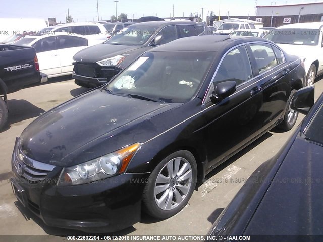 1HGCP2F88CA155364 - 2012 HONDA ACCORD EXL BLACK photo 2