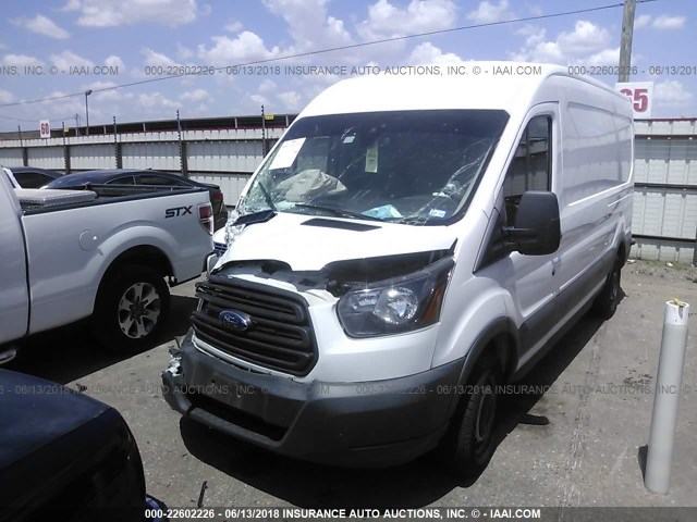 1FTNR2CG7FKA81558 - 2015 FORD TRANSIT T-250 WHITE photo 2