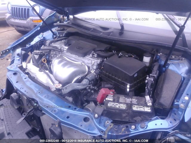 4T1BF1FK9HU628693 - 2017 TOYOTA CAMRY LE/XLE/SE/XSE BLUE photo 10