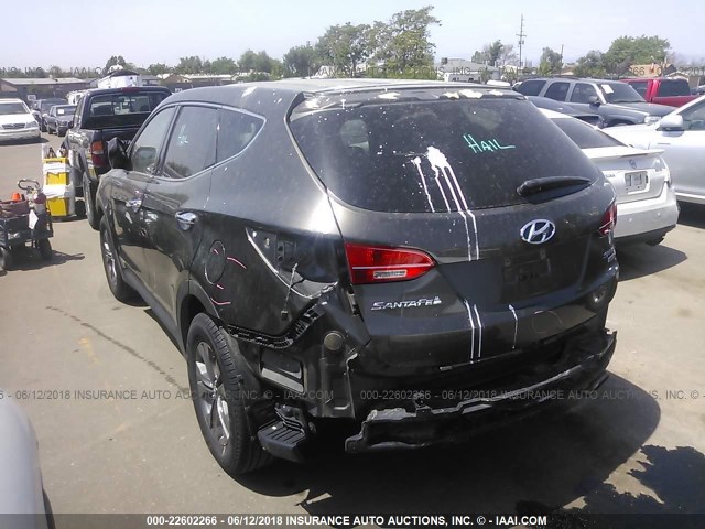 5XYZTDLB3DG060924 - 2013 HYUNDAI SANTA FE SPORT  BLACK photo 3