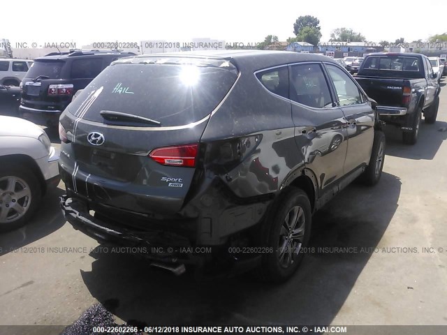 5XYZTDLB3DG060924 - 2013 HYUNDAI SANTA FE SPORT  BLACK photo 4