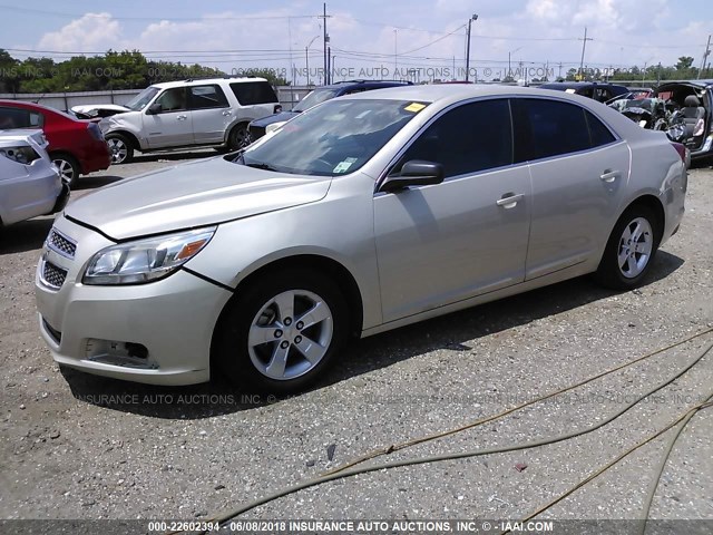1G11B5SA9DF346898 - 2013 CHEVROLET MALIBU LS CREAM photo 2