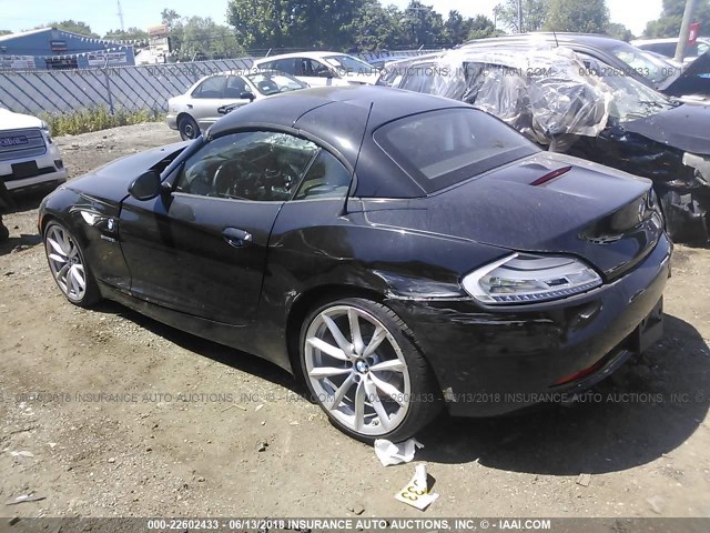 WBALM7C57BE383245 - 2011 BMW Z4 SDRIVE35I შავი ფოტო 3