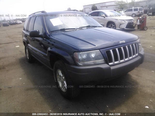 1J4GW48S44C382896 - 2004 JEEP GRAND CHEROKEE LAREDO/COLUMBIA/FREEDOM ლურჯი ფოტო 1