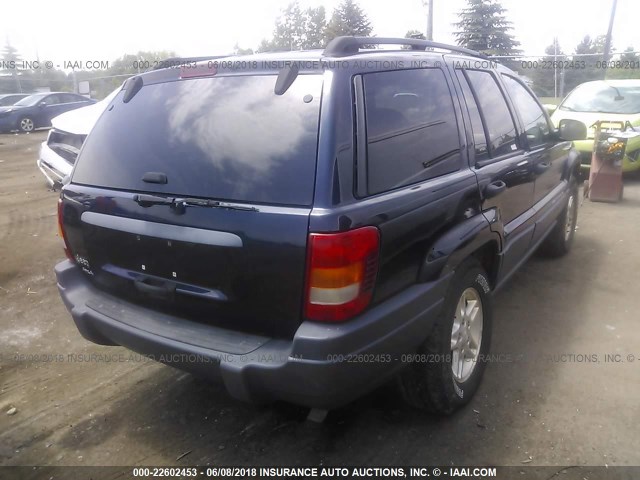 1J4GW48S44C382896 - 2004 JEEP GRAND CHEROKEE LAREDO/COLUMBIA/FREEDOM ლურჯი ფოტო 4
