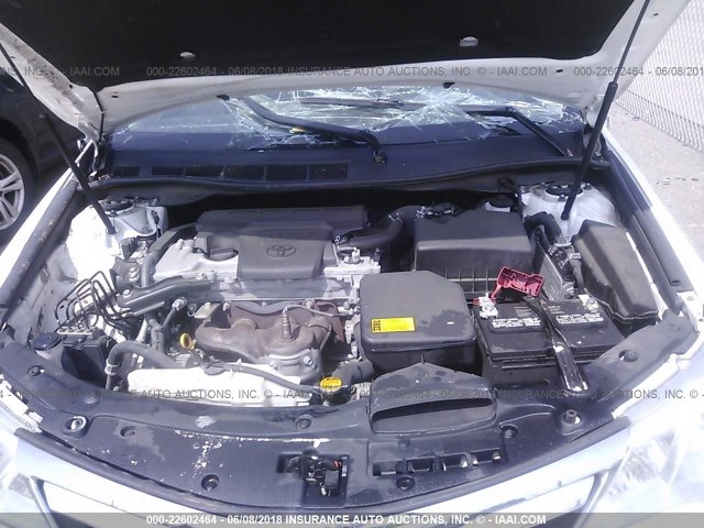 4T4BF1FK5CR235126 - 2012 TOYOTA CAMRY SE/LE/XLE 白色 照片 10