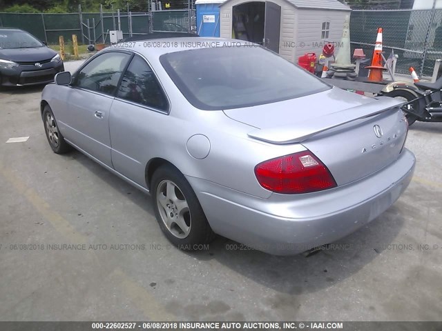 19UYA42451A015551 - 2001 ACURA 3.2CL SILVER photo 3