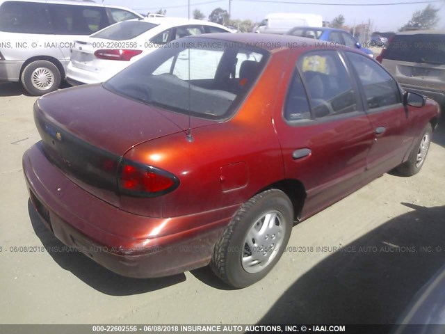 1G2JB5247V7613859 - 1997 PONTIAC SUNFIRE SE RED photo 4