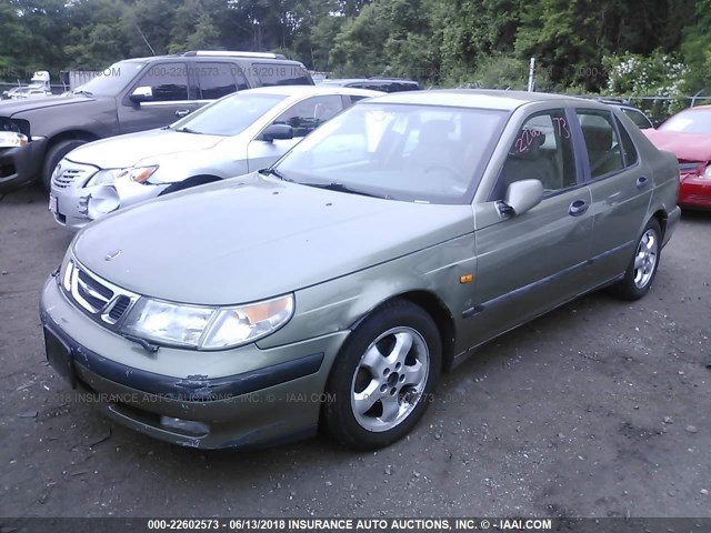 YS3EF48E1X3094709 - 1999 SAAB 9-5 SE GREEN photo 2