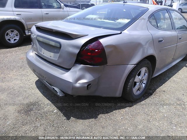 2G2WP582061189968 - 2006 PONTIAC GRAND PRIX TAN photo 6
