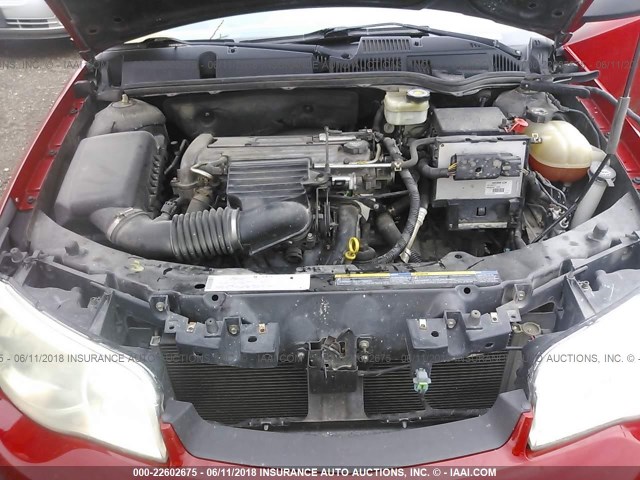 1G8AM12F34Z182773 - 2004 SATURN ION LEVEL 2 RED photo 10