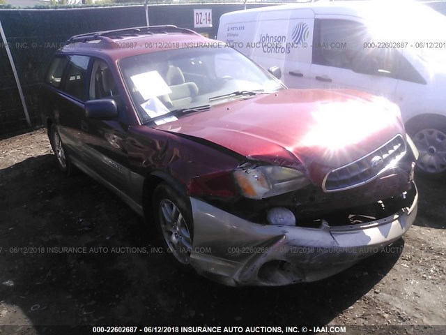 4S3BH675047603646 - 2004 SUBARU LEGACY OUTBACK AWP 红色 照片 1
