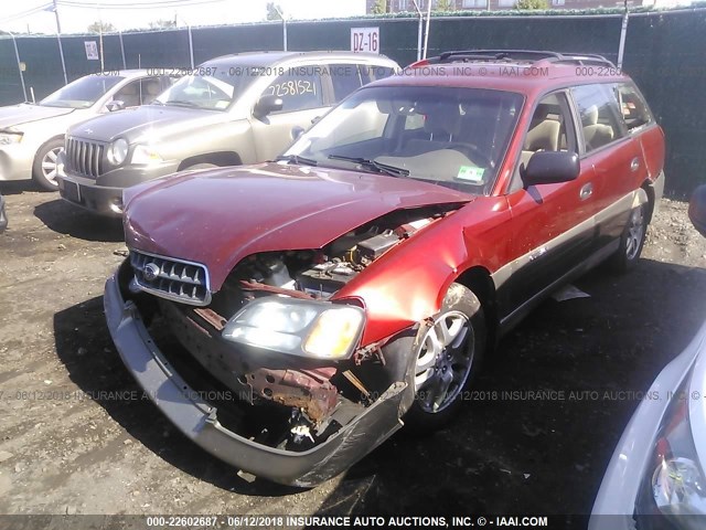 4S3BH675047603646 - 2004 SUBARU LEGACY OUTBACK AWP 红色 照片 2