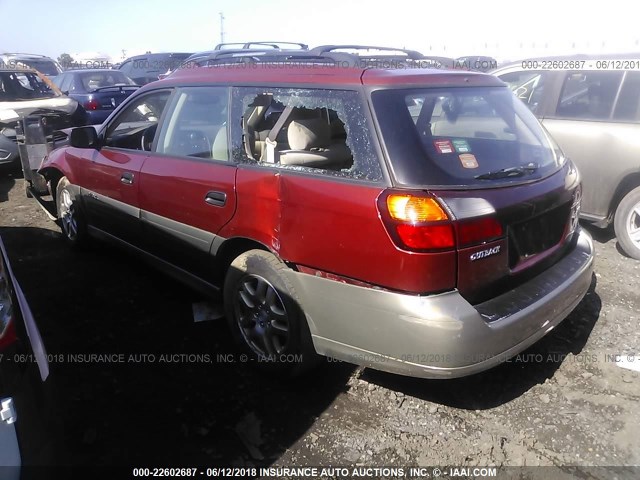 4S3BH675047603646 - 2004 SUBARU LEGACY OUTBACK AWP 红色 照片 3