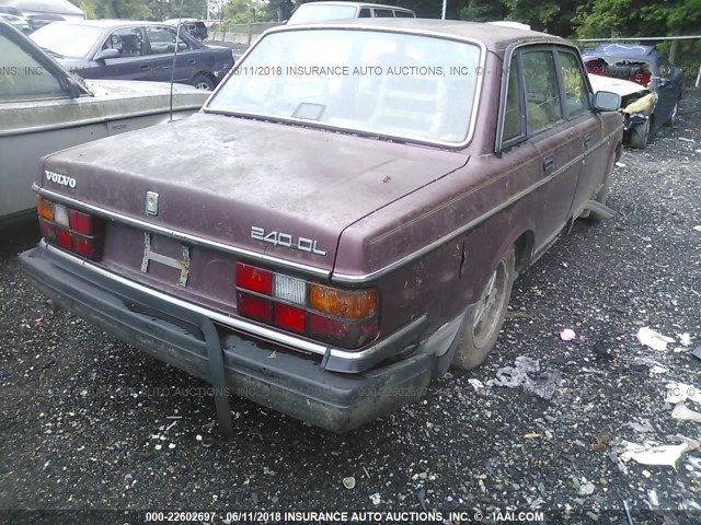 YV1AA8847L1417616 - 1990 VOLVO 240 DL RED photo 6