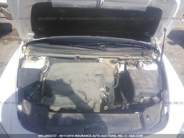1G1ZC5E00CF153248 - 2012 CHEVROLET MALIBU 1LT თეთრი ფოტო 10