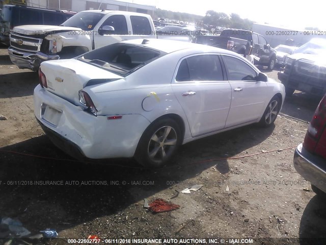 1G1ZC5E00CF153248 - 2012 CHEVROLET MALIBU 1LT თეთრი ფოტო 4