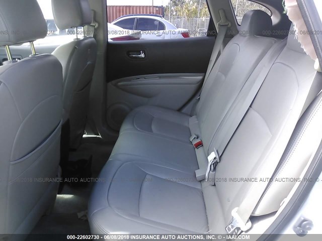 JN8AS5MTXBW172881 - 2011 NISSAN ROGUE S/SV/KROM SILVER photo 8