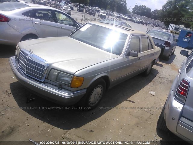 WDBCA39E4MA595833 - 1991 MERCEDES-BENZ 560 SEL TAN photo 2