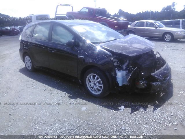 JTDZN3EU5D3233723 - 2013 TOYOTA PRIUS V BLACK photo 1