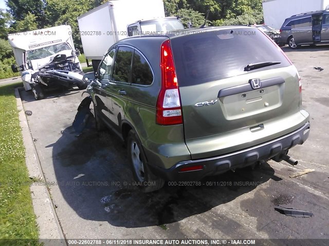 JHLRE48357C030038 - 2007 HONDA CR-V LX GREEN photo 3