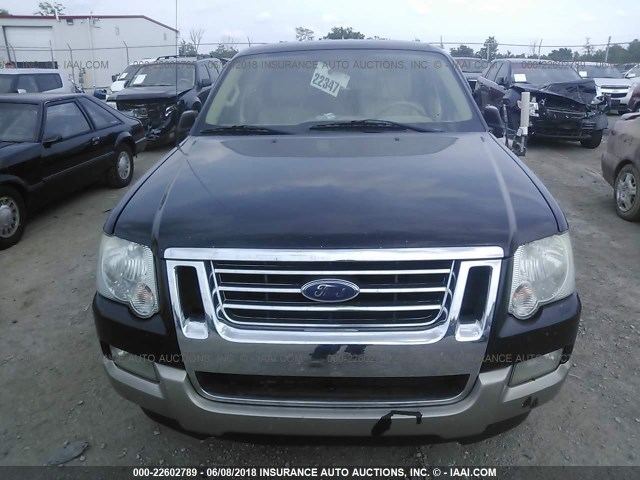 1FMEU74857UB37498 - 2007 FORD EXPLORER EDDIE BAUER BLACK photo 6