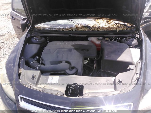 1G1ZG57B58F160349 - 2008 CHEVROLET MALIBU LS BLACK photo 10