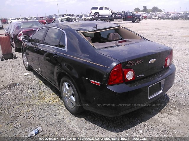 1G1ZG57B58F160349 - 2008 CHEVROLET MALIBU LS BLACK photo 3