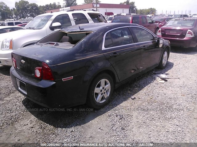 1G1ZG57B58F160349 - 2008 CHEVROLET MALIBU LS BLACK photo 4