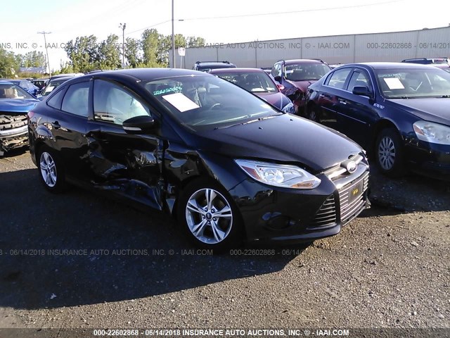 1FADP3F25EL222908 - 2014 FORD FOCUS SE BLACK photo 1