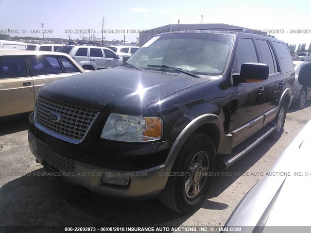 1FMFU18LX3LB50411 - 2003 FORD EXPEDITION EDDIE BAUER BLACK photo 2