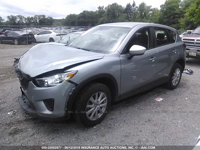 JM3KE4BE8E0425961 - 2014 MAZDA CX-5 SPORT SILVER photo 2