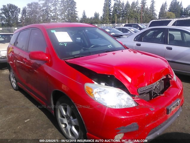 2T1KR32E85C369565 - 2005 TOYOTA COROLLA MATRIX XR RED photo 1