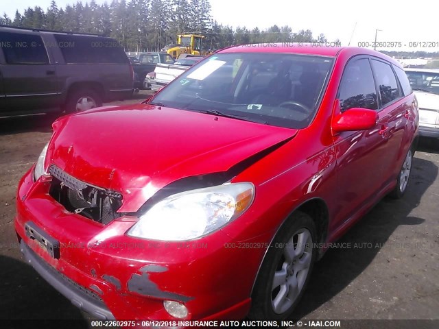 2T1KR32E85C369565 - 2005 TOYOTA COROLLA MATRIX XR RED photo 2