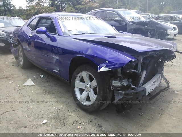 2C3CDYAG2CH173860 - 2012 DODGE CHALLENGER SXT BLUE photo 1