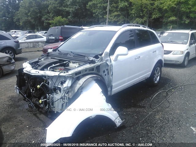 3GNAL3EK0DS638326 - 2013 CHEVROLET CAPTIVA LT WHITE photo 2