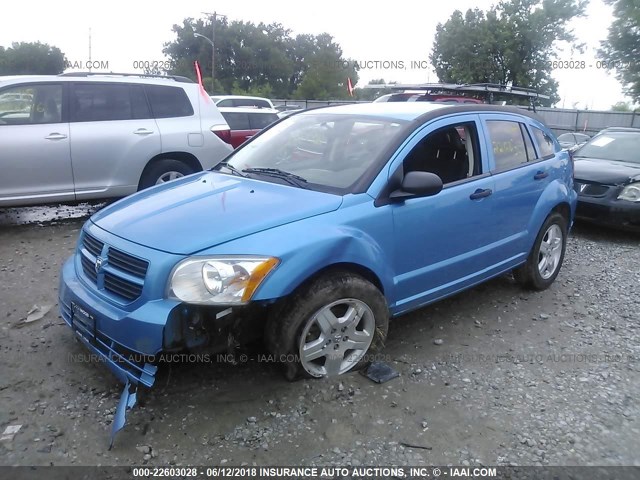 1B3HB28BX8D770064 - 2008 DODGE CALIBER BLUE photo 2