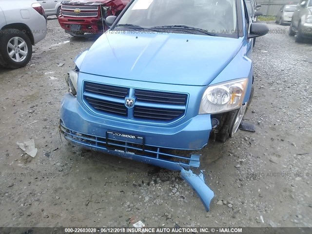 1B3HB28BX8D770064 - 2008 DODGE CALIBER BLUE photo 6