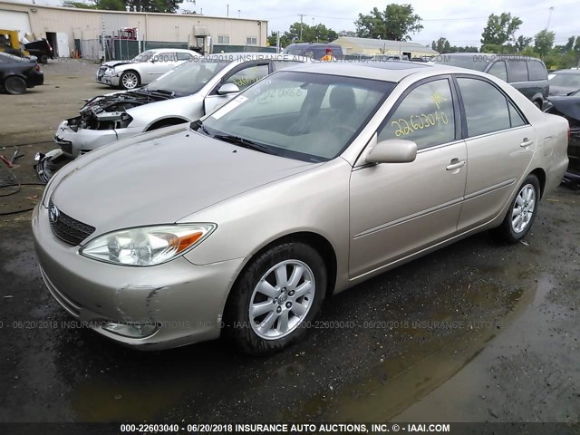 4T1BF32K24U569529 - 2004 TOYOTA CAMRY LE/XLE/SE Qızıl foto 2