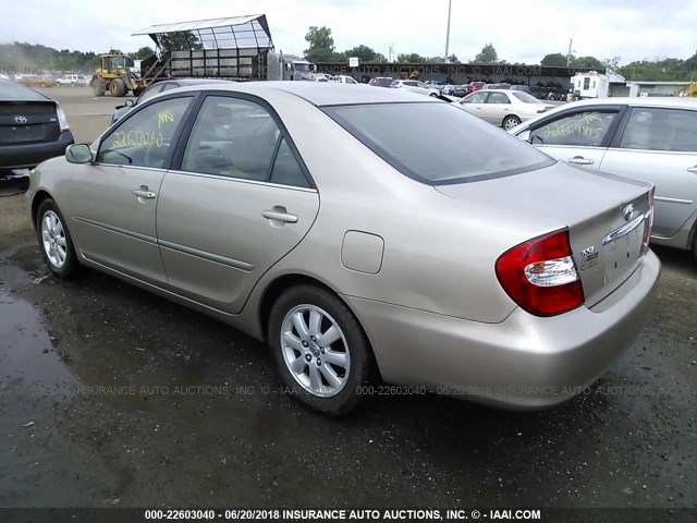 4T1BF32K24U569529 - 2004 TOYOTA CAMRY LE/XLE/SE Qızıl foto 3
