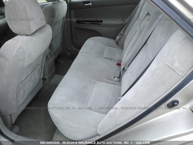 4T1BF32K24U569529 - 2004 TOYOTA CAMRY LE/XLE/SE Qızıl foto 8