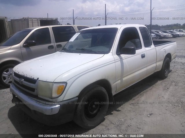 4TAVL52N8XZ407438 - 1999 TOYOTA TACOMA XTRACAB WHITE photo 2