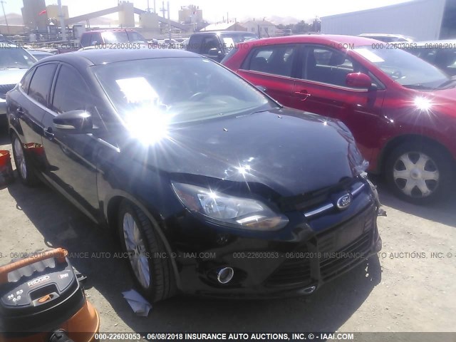 1FADP3J23EL276845 - 2014 FORD FOCUS TITANIUM BLACK photo 1