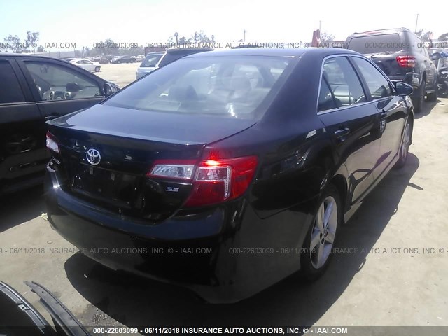 4T1BF1FK6EU371164 - 2014 TOYOTA CAMRY L/SE/LE/XLE 黑色 照片 4