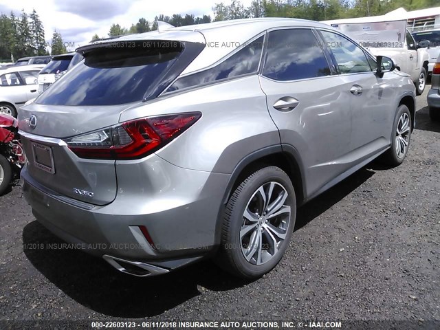 2T2BZMCA7HC081456 - 2017 LEXUS RX 350/BASE/F SPORT GRAY photo 4