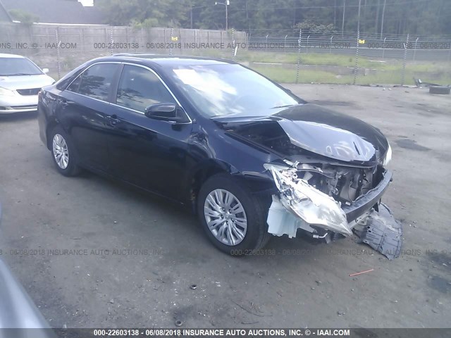 4T1BF1FK7CU626322 - 2012 TOYOTA CAMRY SE/LE/XLE BLACK photo 1
