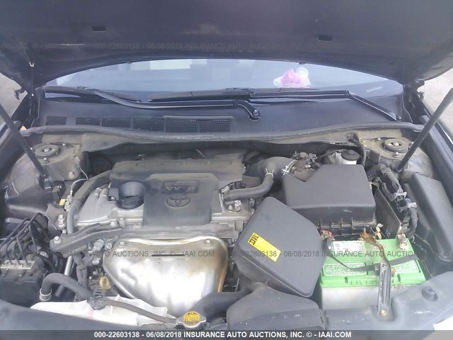 4T1BF1FK7CU626322 - 2012 TOYOTA CAMRY SE/LE/XLE BLACK photo 10