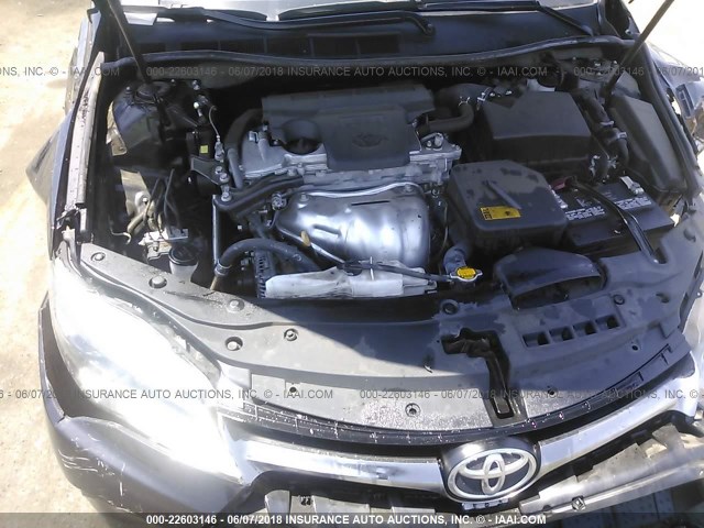 4T1BF1FK5FU083900 - 2015 TOYOTA CAMRY LE/XLE/SE/XSE BLACK photo 10