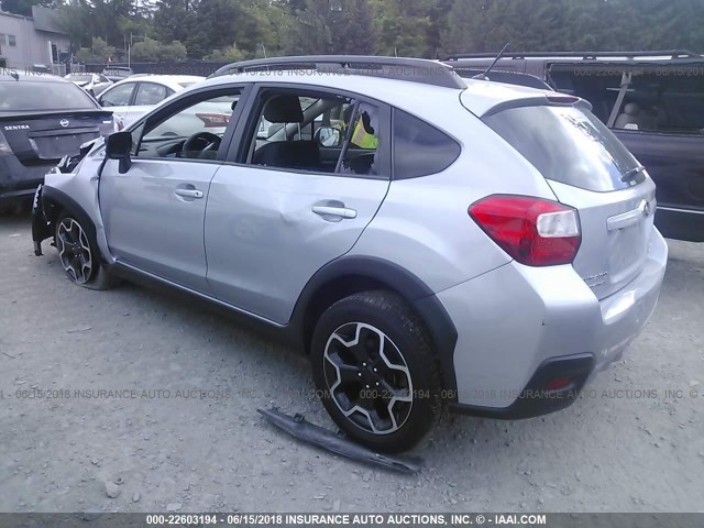 JF2GPAGCXE8338984 - 2014 SUBARU XV CROSSTREK 2.0 LIMITED SILVER photo 3