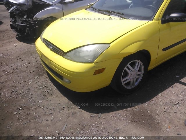 3FAFP31374R122267 - 2004 FORD FOCUS ZX3 YELLOW photo 6